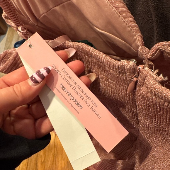 AQUA x Wicked Pink Shimmer Bustier Maxi Dress – XL – Bloomingdale’s Exclusive - Picture 4 of 4